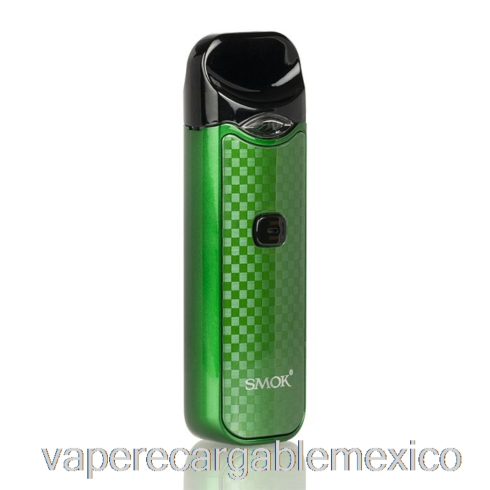 Vape Recargable Smok Nord 15w Pod Kit Fibra De Carbono Verde